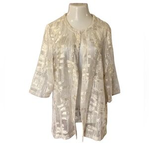 Chico’s sheer dressy  jacket . 3 (XL)